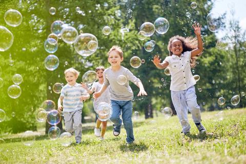 Children with Bubbles